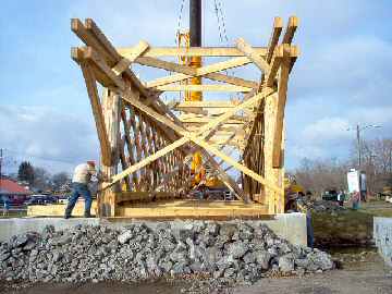 Boonville NY's New Bridge. Photo by Dick Wilson, November 19, 2004